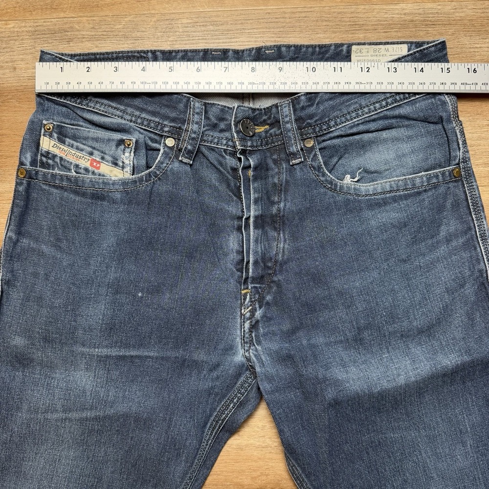 Diesel Jeans Men 30x30 Blue Braddom Regular Slim Carrot Fit 0661D (Tagged 28x32) - Picture 9 of 13